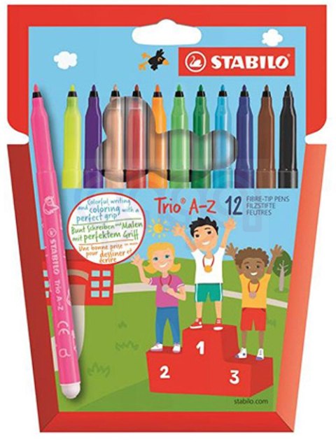 Flam.trójkątne STABILO TRIO 12 378/1-12-01