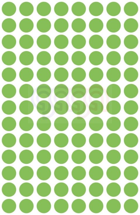 Kółka do zaznaczania zielone neonowe 3179 Q8 4ar Avery Zweckform