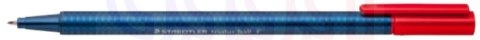 Długopis triplus ball, F, czerwony, Staedtler S 437 F-2