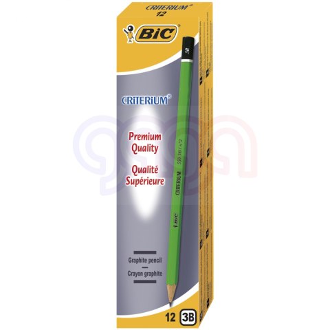 Ołówek bez gumki BIC Criterium 550 3B , 12szt. 857587