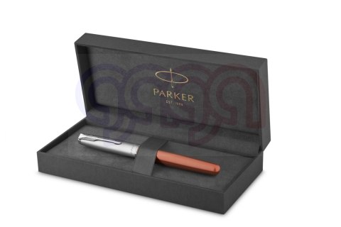 Pióro wieczne (F) SAND BLASTED METAL ORANGE PARKER 2169228, giftbox