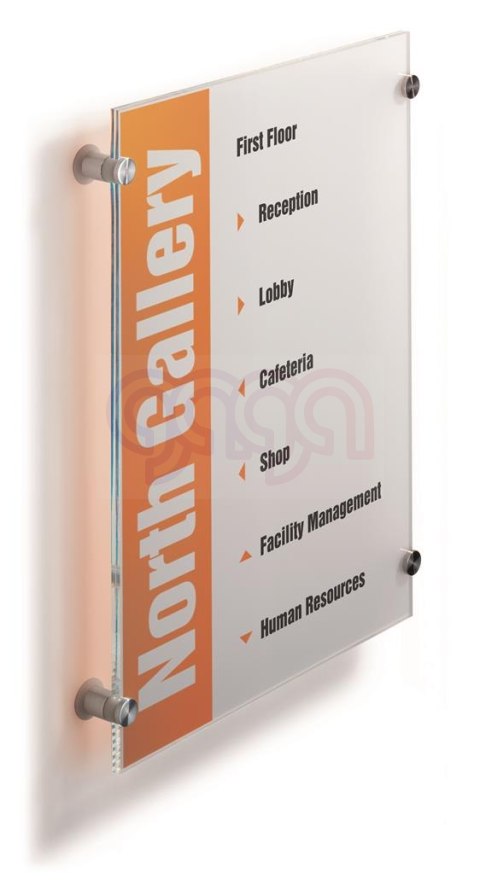 Tabliczka przydrzwiowa informacyjna 297*420, 482619 CRISTAL SIGN A3 DURABLE