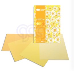 Blok Deco Yellow A4, 170g, 20 ark, 5 kol. tonacja żółta, Happy Color HA 3717 2030-012