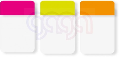 Zakładki indeksujące POST-IT_ do archiwizacji (686-PGOEU), PP, silne, 38x25mm, 3x22 kart., mix kolorów