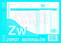 ZW Zwrot materiałów A5 80 kartek