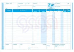 ZW Zwrot materiałów A5 80 kartek