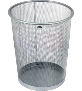 Kosz na papier siatka 19l srebrny GRAND 120-1333