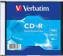Płyta CD-R VERBATIM SLIM 700MB x52 Extra Protection 43347