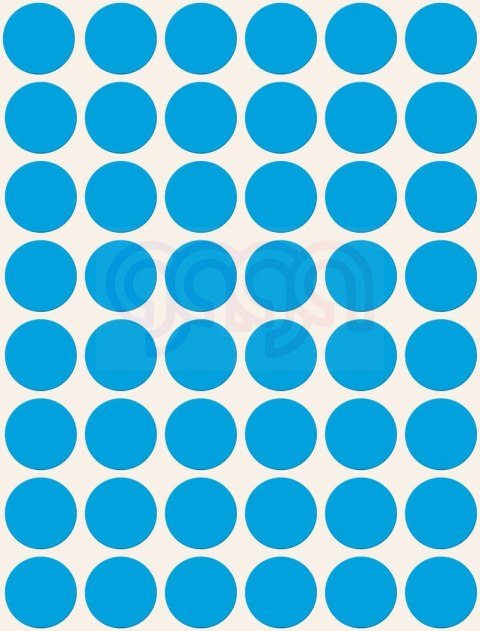 Kółka do zaznaczania 3375 Q18 22 ark niebieskie trwałe, Avery Zweckform