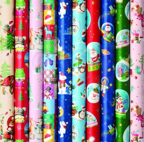 Papier ozdobny pakowy świąteczny PATTERN 200X70cm