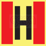 Tabliczka informacyjna HYDRANT ZEWNĘTRZNY 25x25 cm PLASTIK