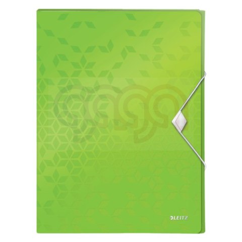 Teczka z gumką PP Leitz WOW, 30 mm, zielona 46290054