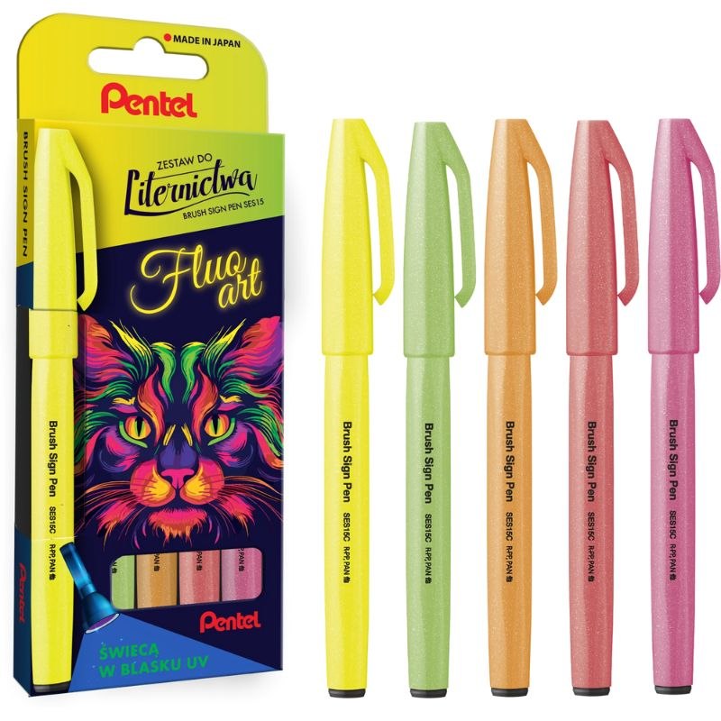 Pisaki PENTEL Flouart 5szt. Pisaki PENTEL Flouart 5szt.